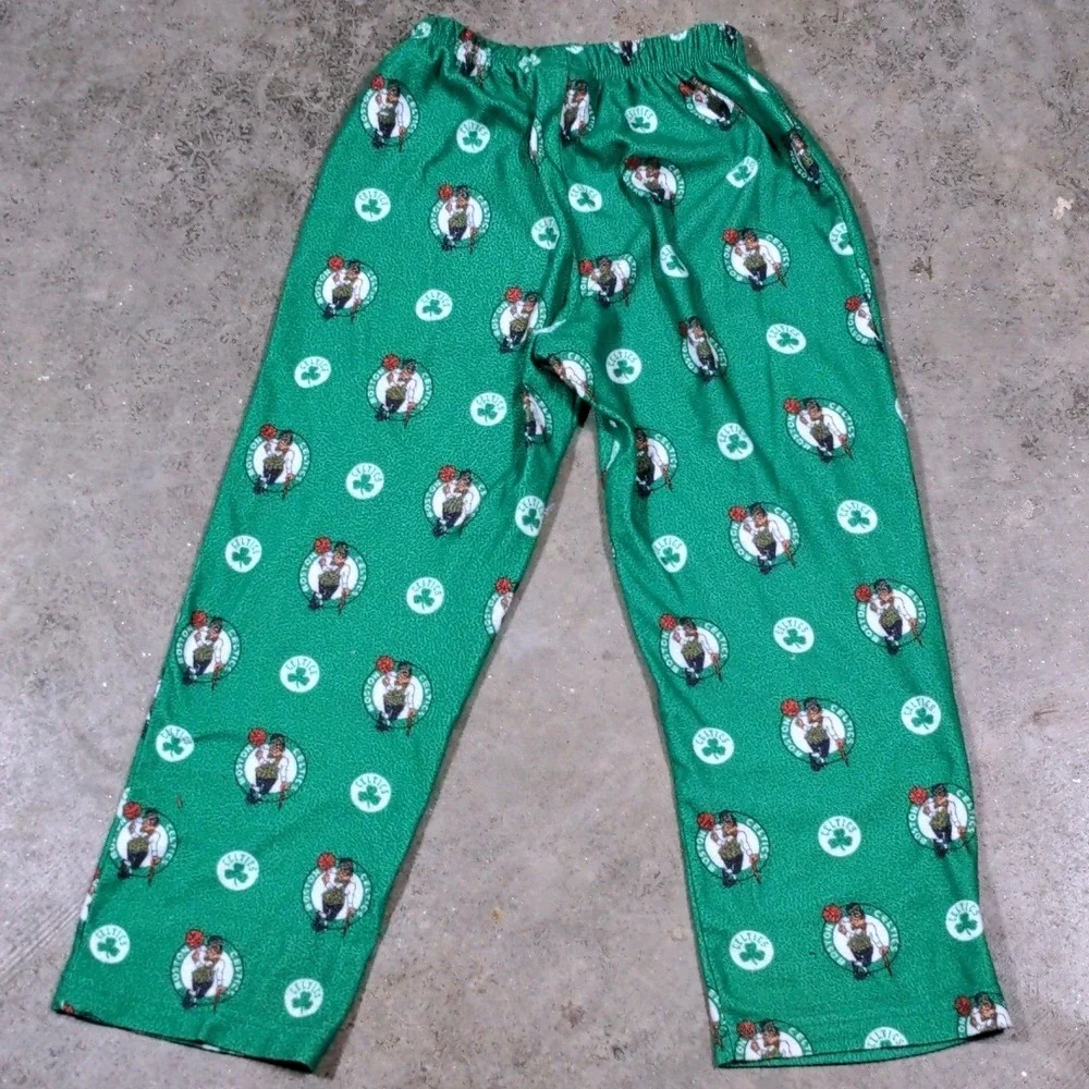 NBA Boston Celtics Youth Pajama Pants Size Small 7‎ Boys UNK Sleepwear AOP Green